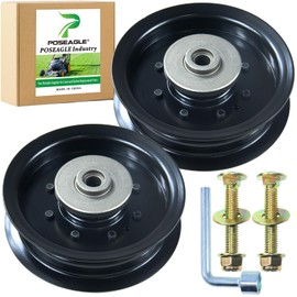 POSEAGLE 2 Pack 532196104 Husqvarna Idler Pulley Replaces Husqvarna 532196104 532197380 Husqvarna Idler Pulley 196104 197380 for Husqvarna RZ5424 Z254f YTH24v48 Z248f YTH2348 LGT2654 RZ4623 Lawn Decks