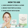 Chewable Toothpaste Tablets with Fluoride, 150 Pack - Travel Sized