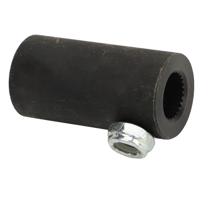 9/16in‑26 Spline to 3/4in Round Smooth Steering Shaft Coupler Non