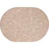 Erwin Müller Dining Placemats Pack of 2 Washable Taupe Oval