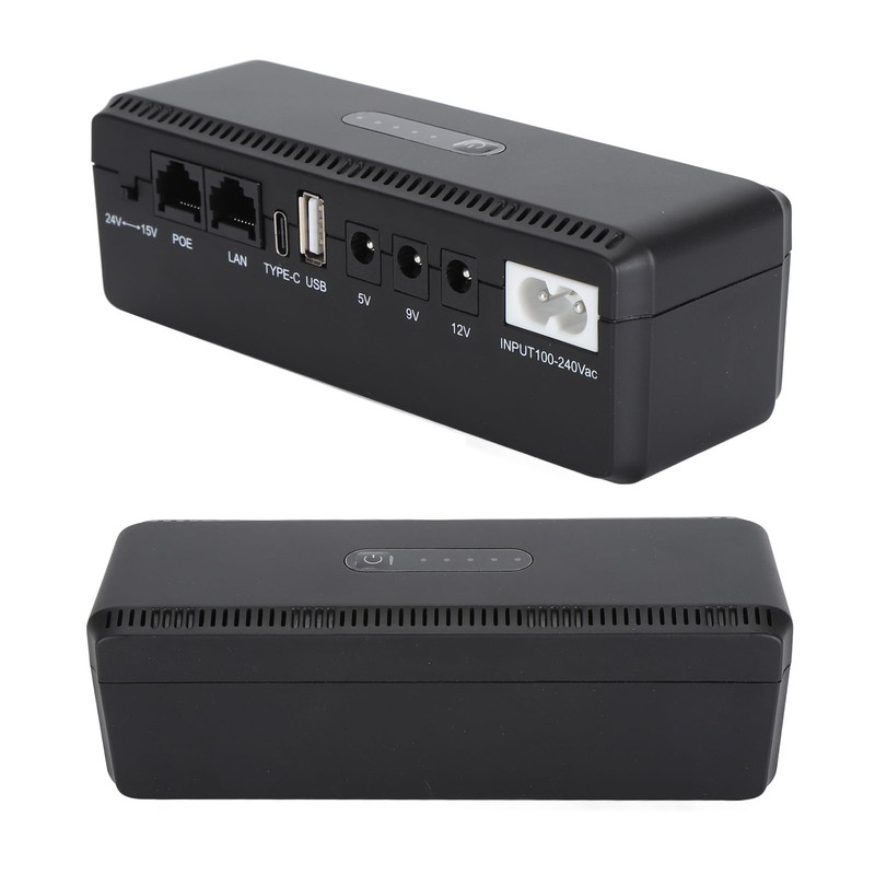8800mAh UPS Battery Backup POE 15V 24V Port USB 5V