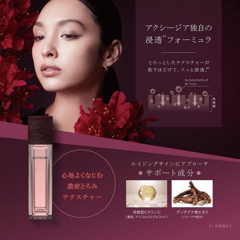 Axisia AXXZIA Agetheory Moisturizing Lotion, 3.4 fl oz (100 ml)