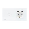 PNI SH115W Single Glass Switch with Touch Function Combined with