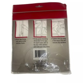Tool Bench Window Insulation Kit Shrink Film Clear Keep out Draft & Humidity 60 x 72 Inches