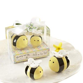 Ceramic Guest Gift Salt Pepper Bee