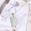 ENGZHI Fathers Day Keychain from Son, Dad Gifts for Birthday