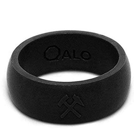 Qalo Men's Black Classic Q2X Ring (Pack of 3) (12)