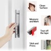 2 PCS Stick on Handles,Cabinet Door Pull Handle,No Drilling Silver