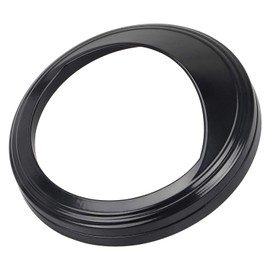 XMMT Black Speedometer Bezel Plated Trim Ring Visor Cover with 5" Speedometer for Harley Dyna Softail Touring