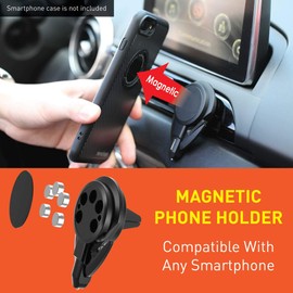 Ztylus Stinger Car Emergency Escape Tool: Multi function Life-Saving Rescue, Magnetic Vent Mount Phone Holder, Spring Loaded Window Breaker Punch, Seat belt Cutter, Designed in USA (Black 2 pcs combo)