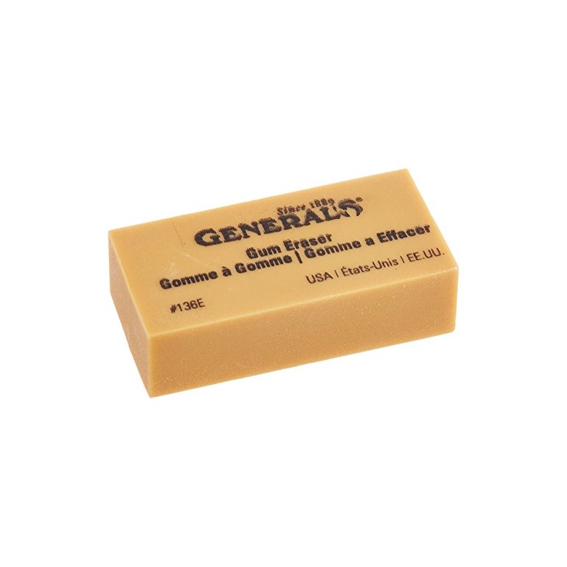 General Pencil 136EBP Artist Gum Eraser- (2 Pack)