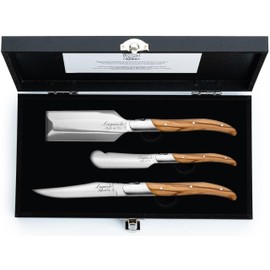Laguiole Style de Vie Charcuterie Luxury Line Set of 3 Olive Wood