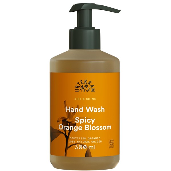 Urtekram Hand Soap - All Skin Types - Spicy Orange Blossom, Vegan, Organic, Natural Origin, 300 ml