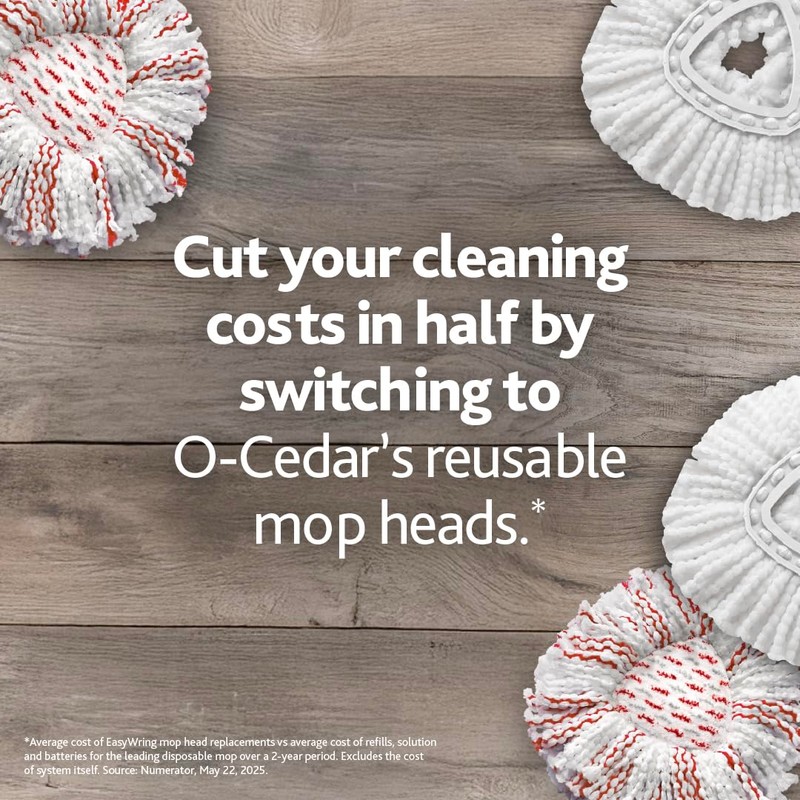 O-Cedar EasyWring Deep Clean Refill (1-Pack) | 40% More Cleaning
