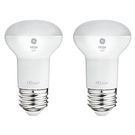 GE Relax LED 2-Pack 40 Watt Equivalent (6 watt LED), Dimmable, Soft White R16