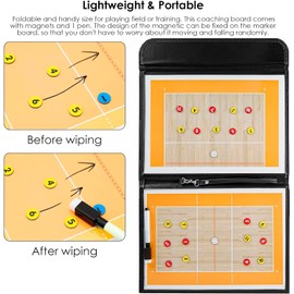 CREADY® Volleyball Tactics Board | Magnetic Tactics Board Volleyball for Trainers | Volleyball Trainer Board with Magnets | Comprehensively Equipped Magnetic Volleyball Tactics Board