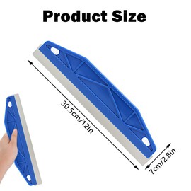 Paint Trim Guard Stainless Paint Wallpaper Scraper Heavy Duty Multi-Purpose Straight Edge Tool Wallpaper Tools for Paint Smearing Repairing Wallpaper