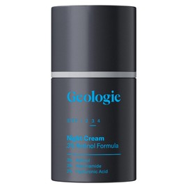 Men's Ultra Strength Daily .3% Retinol Repairing Moisturizer + Hyaluronic Acid + Niacinamide, Repair, Replenish, Restore Anti-Aging Cream - 50 ML 90 Day Supply - Repairing Night Cream by Geologie