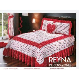 Primavera Competition Edrecolcha Reyna De Corazones Queen Size C/2 Fundas Y Cojín