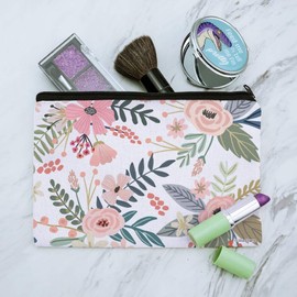 Flowers in a French Garden Makeup Cosmetic Bag Organizer Pouch