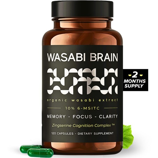 Organic Wasabi Extract + Zingserine Cognition (2 Month Supply) The