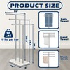 VERSSURE Marble Base Freestanding Towel Rack, 3-Tier Standing Towel Holder