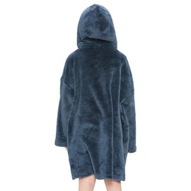 A2Z 4 Kids Girls Boys Oversized Hoodie Snuggle Blanket Super Soft Warm Fleece Kangaroo Pocket Navy