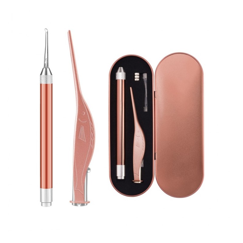 핑쇼106 Ear Cleaning Set with Tweezers and LED Light