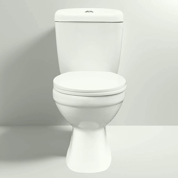 NOVA Melbourne Toilet Pan WC Close Coupled Bathroom Unit Soft Seat Dual Flush Space Saving