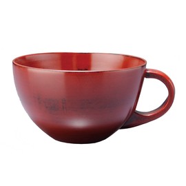 Nagao CP-3 Lacquer Cup with Hand, Soup Cup Bowl, Large, Negoro, Wooden