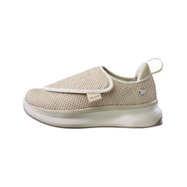 Women’s Extra Wide Comfort Shoes with Easy Closures for Adjustable Fit - Oyster 6.5