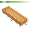 guiogc Bamboo Drawer Silverware Organizer, Flatware Organizers, Multi-purpose Bamboo Storage