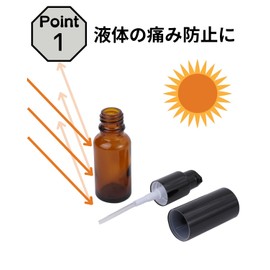 Chocople Pump Bottle, Light Filtering Bottle, Push Bottle, Refill Bottle, Bottle, Container, Oil, Milky Lotion (10 ml, Set of 12)