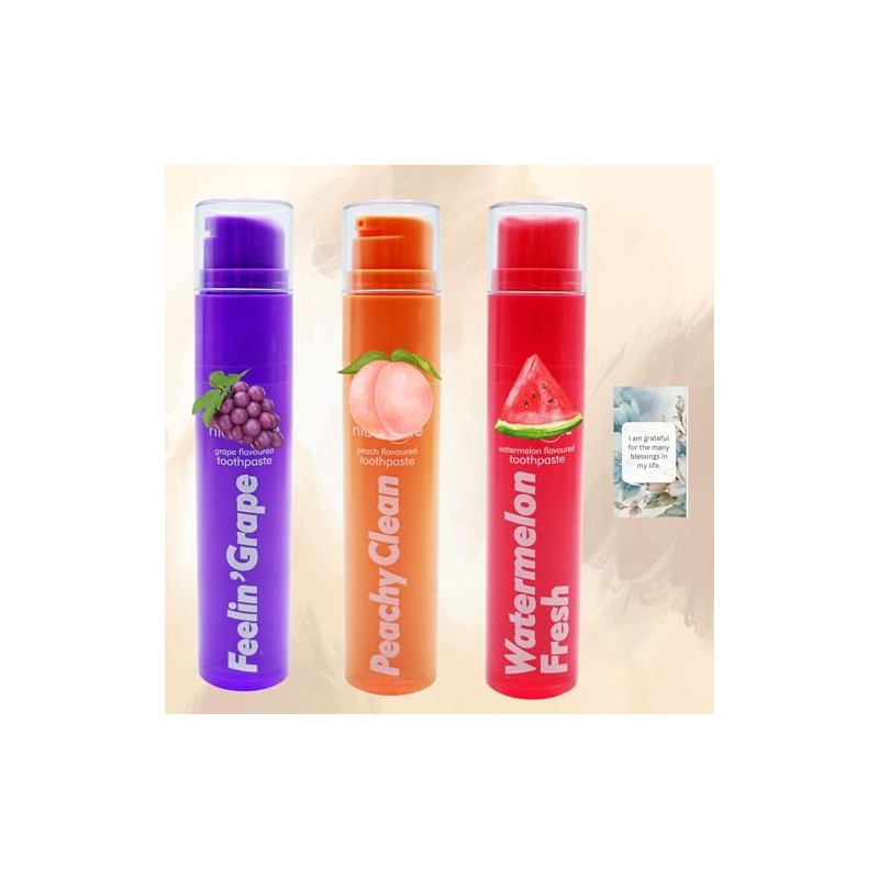 Toothpaste Hamper Assorted Flavors - Watermelon Fresh, Feelin' Grape, and
