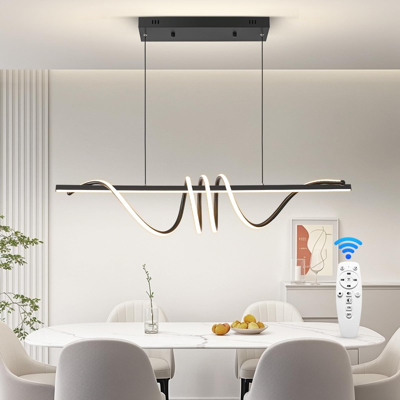 INAOSN Modern LED Island Lights, 3300k-6500K Dimmable Pool Table Light