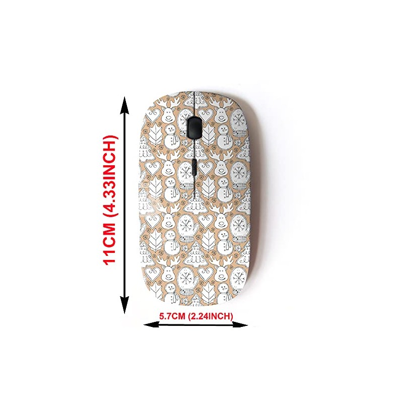 2.4G Wireless Mouse with Cute Pattern Design for All Laptops