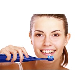 Pursonic S430 High Power Rechargeable Electric Sonic Toothbrush with 12 Brush Heads & Storage Charger, Blue