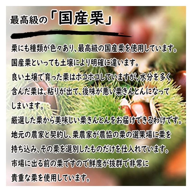Kuriya Nanyoken Gifu Nakatsugawa 100% Chestnut Kinton, Pack of 10