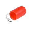 TA-VIGOR 50Pcs Rubber End Caps, 10mm ID Round Flexible Screw