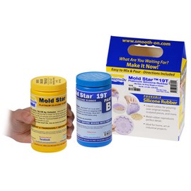 Mold Star 19T - 1A:1B Mix by Volume Translucent Platinum Silicone Rubber - Pint Unit