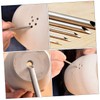 COHEALI Pottery Tools 5pcs Hole Punch Pottery Clay Cutters Pottery