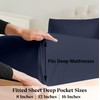 Zipper Fitted Sheet - Queen Size, 8 Inch Deep Pocket,