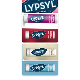 Lypsyl Lip Balms 20g each - 4 different lavours - Original, Cherry, Coconut & Almond, Strawberry & Pomegranate