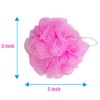 10 Pcs Bath Loofah Shower,Small Mesh Sponge Pouf Colorful Exfoliating