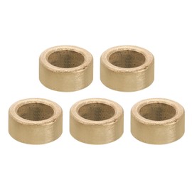 PATIKIL M8 Brass Spacers, 5 Pcs Metal Spacer Brass 8mm ID x 12mm OD x 6mm L Brass Spacers Screw Standoff for 5/16 Inch or M8 Screw