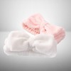 Ribbon Headband for Face Washing and Shower Headband Sky Blue 4ea