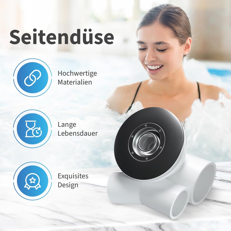 AQUADE Jet Water Nozzle for Whirlpool Jacuzzi Diameter 65 mm