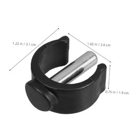 FUNOMOCYA 4 Pcs Cane Clip for Tubes Adjustable Crutch Holder with Replacement Pin Lock Enhanced Safety with Non Slip Grip Durable Thermoplastic for Toilets and Walkers