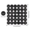 Black Spice Jar Labels Removable Spice Labels Stickers for Kitchen