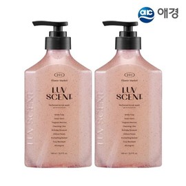 Luscent Scrub Body Wash 500ml X 2 (Flower Market/Birthday Cake/Cozy Pie...) / 럽센트 스크럽 바디워시 500ml X 2개 (플라워마켓벌스데이케이크코지파이...
